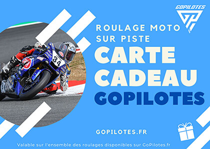 Carte cadeau d'un montant libre pour un roulage moto